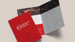 Speciality MGA UK 4pp folded leaflet