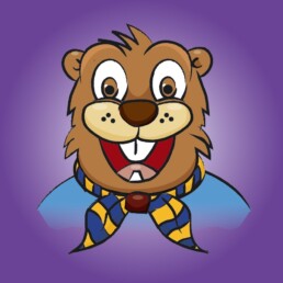 beaver character illustration